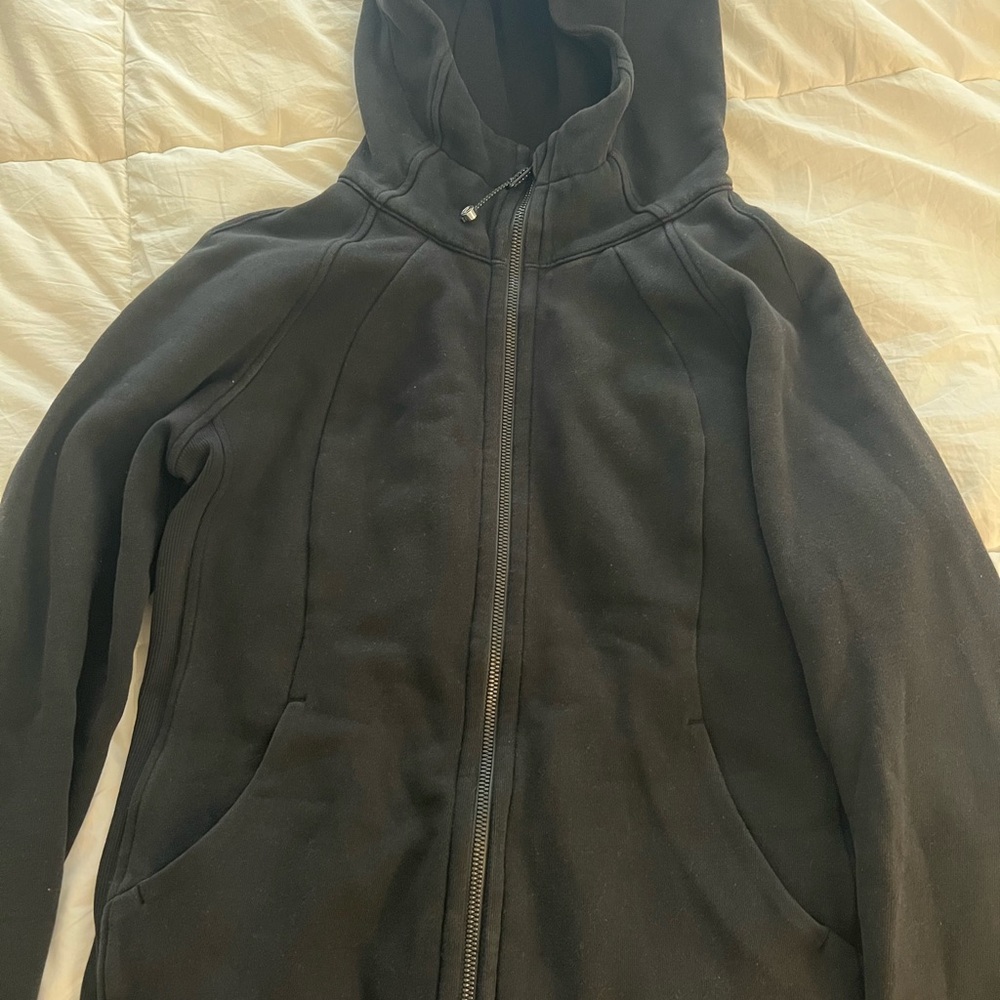 Lululemon Black Full Zip Scub